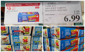 Costco Hot Deal On Capri Sun 100 Juice Drink Variety Pack 0 17 Per Pouch Living Rich With Coupons