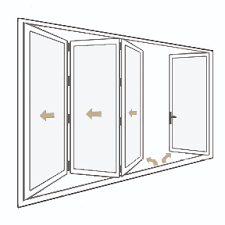 Size 48mm,60mm thickness 1.2mm, show. Bi Fold Glass Walls Aluminum Moving Glass Wall Systems Milgard
