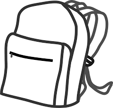 Would you like to draw a bag of money? School Bag Outline Clip Art Library