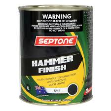 Septone Hammer Finish Paint Black 1