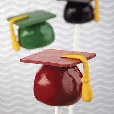 Candy Dipped Marshmallow Graduation Caps Recipe Graduation Desserts Marshmallow Dip Graduation Cakes