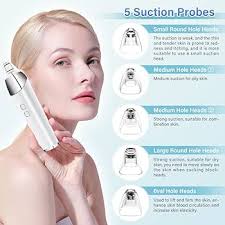 Amazon.com: Aspiradora eliminadora de puntos negros, limpiador facial de  poros de cabeza giratoria, extractor de espinillas para acné de puntos  blancos con 5 sondas de nivel 5, potente kit de herramientas :