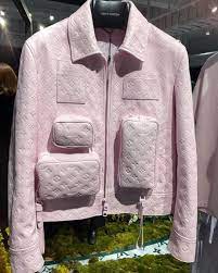 Louis Vuitton Men S S S20 Pink Leather Utility Jacket Miakong999 Louisvuitton Lv Louisvuittonparis Fashi Louis Vuitton Men Louis Vuitton Luxe Fashion