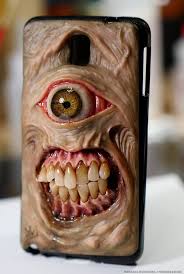 Creepy Horror Iphone Cases Will Ring Up Nightmares With Each Call Teeth Art Creepy Horror Art Toy