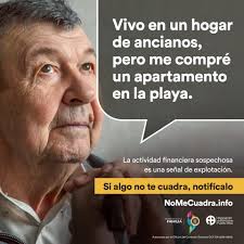 La explotación financiera se refiere al uso impropio de los fondos, de la  propiedad, o de los recursos de un adulto mayor por otra persona,  incluyendo personas cercanas. Esto, sin su consentimiento