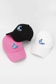 New Arrival Fashion Wave Embroidered Baseball Caps Unisex Outdoor Caps Dad Hats Embroidered Baseball Caps Hats For Men