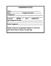 Late Homework Notice Teaching Classroom Management Late Homework Homework Organization