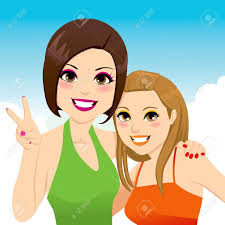 Following are the best friendship quotes and sayings with images. Funny Snapshot Portrait Illustration Of Two Beautiful Best Friends Royalty Free Cliparts Vectors And Stock Illustration Image 14126563