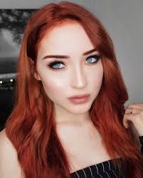 Sunset Orange Dyed Red Hair Fox Hair Dye Arctic Fox Hair Dye