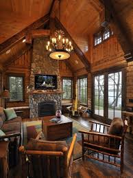10 High Ceiling Living Room Design Ideas Log Cabin Kitchens Log Homes Log Cabin Living