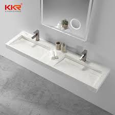 The white porcelain looks beautiful next to a variety of. China Corian Solid Surface Sink Sanitary Ware Bathroom Wash Basin Bouble Bowl Bathroom Sink China Double Bowl Bathroom Sink Basin Vanity