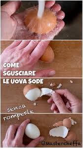 Anche solamente lo sgusciare le uova sode vi manda fuori di testa. Come Sgusciare Le Uova Sode Senza Romperle Mastercheffa Uova Sode Uova Sgusciare Uova Sode