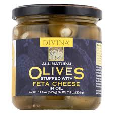 Divina Olives Stuffed With Feta Cheese Case Of 6 7 8 Oz Feta Cheese Vegetable Tray