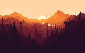 Firewatch digital wallpaper, purple and blue mountains illustration. Firewatch Digital Wallpaper Purple And Blue Mountains Illustration Firewatch Hd Wallpaper Wallpaperbetter