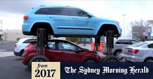 If you have locked your car keys in the car or misplaced them and find yourself locked out, you can use a coat hanger to unlock your car. The Hum Rider The Car That Drives Over The Top Of Traffic