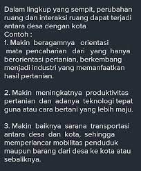 Maybe you would like to learn more about one of these? Sebutkan 2 Contoh Perubahan Ruangdan Interaksi Lingkup Yang Skalasempit Brainly Co Id
