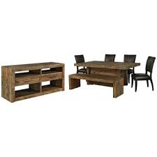 As this dining table set proves to perfection—less is more. Sommerford Dining Table And 4 Chairs And Bench With Storage D775 60 25 09 02 4 Dining Room Groups Price Busters Furniture