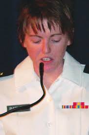 Guard officer speaks of Army values at United Veterans Day assembly