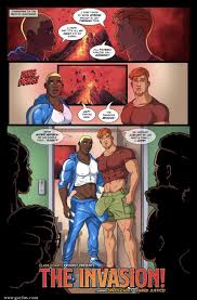 Suggestive erotic artwork illustrations - Spawn and thick shafts pushing to the edge