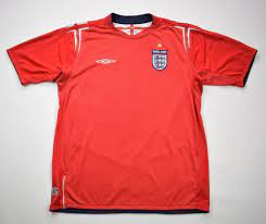 We've been slowly trying to collect and catalogue all our old kits (see our blog post for more details). 2004 06 England Shirt M Football Soccer International Teams Europe England Classic Shirts Com