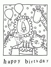 In other words we have here zoo coloring pages. Happy Birthday In The Zoo Coloring Page For Kids Holiday Coloring Pages Printab Birthday Coloring Pages Happy Birthday Coloring Pages Happy Birthday Printable