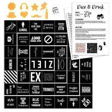 Kalender, gutscheine und karten ausdrucken. Wandkings Trinkspiel Dice Drink Black Edition Geschenk Geburtstag Party Ebay