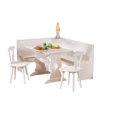 Benches allow for extra seating around a dining table because they don't have set widths, like dining room chairs. Corner Dining Table Set Wayfair Co Uk
