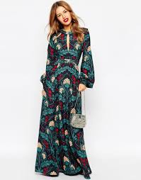 Asos Petite Floral Kaftan Keyhole Maxi Dress At Asos Com Petite Maxi Dress Maxi Dress Fashion Tops Blouse