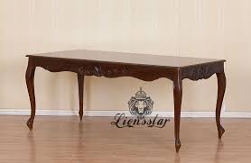 Kolonial tischgruppe mit esstisch (160 x 90 cm), 2 ansteckplatten (2 x 40 cm) und 6 stühlen zu verkaufen. Kolonialstil Esstisch Braun Lionsstar Gmbh