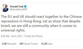 Polish politician donald tusk on thursday tweeted a photo of him pointing a pair of fingers toward president trump's back, a gesture some alarmed twitter users likened to a gun. Brexit Latest Fury As Donald Tusk Orders Britain To Follow Eu Move Verhofstadt Erupts Politics News Express Co Uk