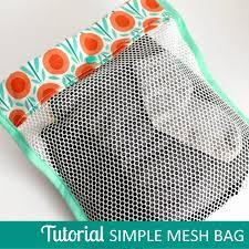 Tutorial Simple Mesh Bag Sewing Tutorials Free Sewing Tutorials Easy Sewing