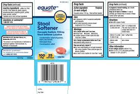 5 count (pack of 1). Buy Stool Softener Laxative Docusate Sodium 100 Mg 1 Equate Wal Mart Stores Inc