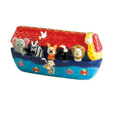 Noah S Ark Menorah Hand Painted Ceramics Menorah Hanukkah Gifts