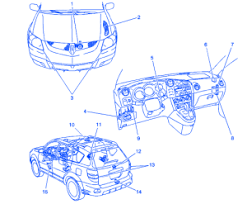 The pontiac vibe is popular for its practicality, sporty styling and zippy performance. Pontiac Vibe 2005 Inside Room Electrical Circuit Wiring Diagram Carfusebox