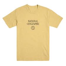 National Geographic Vintage Society Yellow Logo T Shirt Shop National Geographic Tshirt Logo California Shirt National Geographic