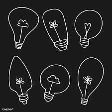 Black And White Light Bulb Border Creative Light Bulb Doodle On Black Background Vector Collection Free Image By Rawpixel Com Marine Light Bulb Graphic Light Bulb Graphic Design Vector Free