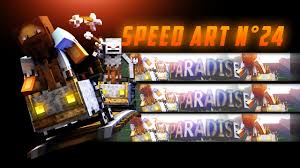 See more ideas about minecraft youtube banner, youtube banners, banner. Geldrek Speed Art N 24 Minecraft Gfx Gratuit Logo Banniere Wallpaper Youtube