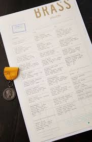 art of the menu brass union menu design inspiration menu design restaurant menu design