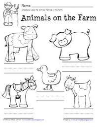 Farm Animal Labeling Worksheet Great For Invented Spelling Farm Preschool Farm Unit Farm Theme Preschool