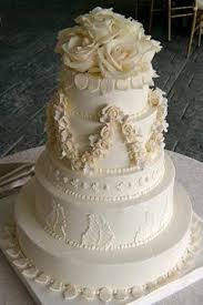 Elegant Ivory Wedding Cakes Ivory Wedding Cake Wedding Cake Roses Luxury Wedding Cake