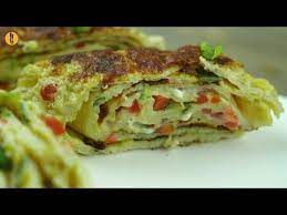 Omelette Roll With Chicken And Cheese Recipe By Food Fusion Youtube Chicken And Cheese Recipes Food Breakfast Recipes