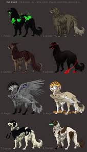 Evil Borzoi Adoptables Character Auction Closed By Akreon Mythical Creatures Art Creature Drawings Mythical Creatures
