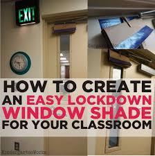 Easy How To Make A Lockdown Shade Classroom Makeover Classroom Curtains Classroom Window