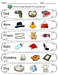 Freebie Shopping For Christmas Presents Worksheets For S Christmas Shopping Christmas Presents Special Education