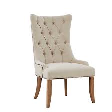 Calluna striped fabric accent chair. Cream Button Tufted High Back Accent Chair Kirklands