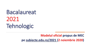 Variante de antrenament examen de matematică 2021 bacalaureat, pentru toate filierele care sustin examen la matematică. Bac 2021 Tehnologic Model Oficial Youtube