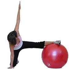 Try These Yoga Poses Using An Exercise Ball Ball Exercises Exercise Fun Workouts