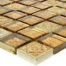 Wir bieten ihnen auch viele kombinationen von mosaik fliesen in gold mit anderen materialen an. Mosaikfliesen Glas Naturstein Coloniale Gold Ran48063