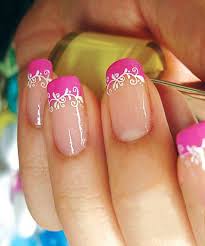 Pin By Hair News Network On Hair And Nail Things Lace Nails Lace Nail Art Pink Nail Art