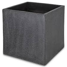 4.4 out of 5 stars. Hoa Dark Grey Concrete Effect Fibreclay Square Plant Pot Dia 50cm Diy At B Q
